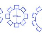 10 Seater Round Table Dimensions