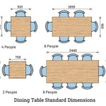 6 Chair Dining Table Size
