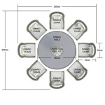 8 Seater Round Table Dimensions