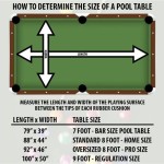 Bar Room Pool Table Dimensions