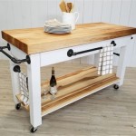 Butcher Block Table On Wheels