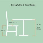 Chair Height For 30 Inch Table