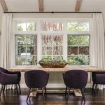 Dining Room Table Against Wall