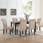 Dining Table 6 Chairs Black