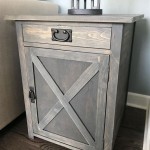 Farmhouse End Table With Storage