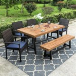 Garden Table And 6 Chairs Set