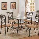 Glass Wrought Iron Dining Table