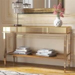 Gold And Glass Console Table