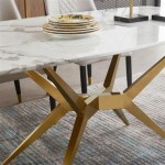 Gold Base For Dining Table