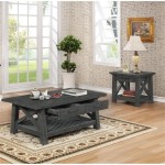 Gray Coffee And End Tables