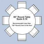 How Large Is A Round Table That Seats 8