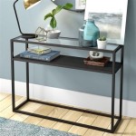 Metal And Glass Console Table