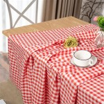 Red And White Checked Tablecloths