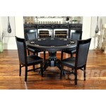 Round Card Table And Chairs