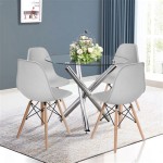 Round Glass Dining Table And Chairs