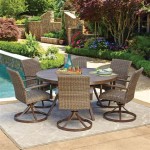 Round Outdoor Table With 6 Chairs