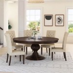 Round Pedestal Table And Chairs