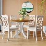 Round Table With 5 Chairs