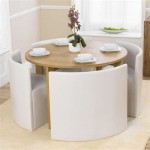 Round Table With Chairs That Fit Under