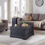 Square Lift Top Coffee Table With Storage