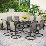 Square Outdoor Dining Table For 8