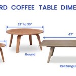 Standard Dimensions For A Coffee Table