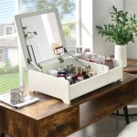 Tabletop Vanity Mirror With Storage