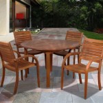 Wood Patio Table And Chairs